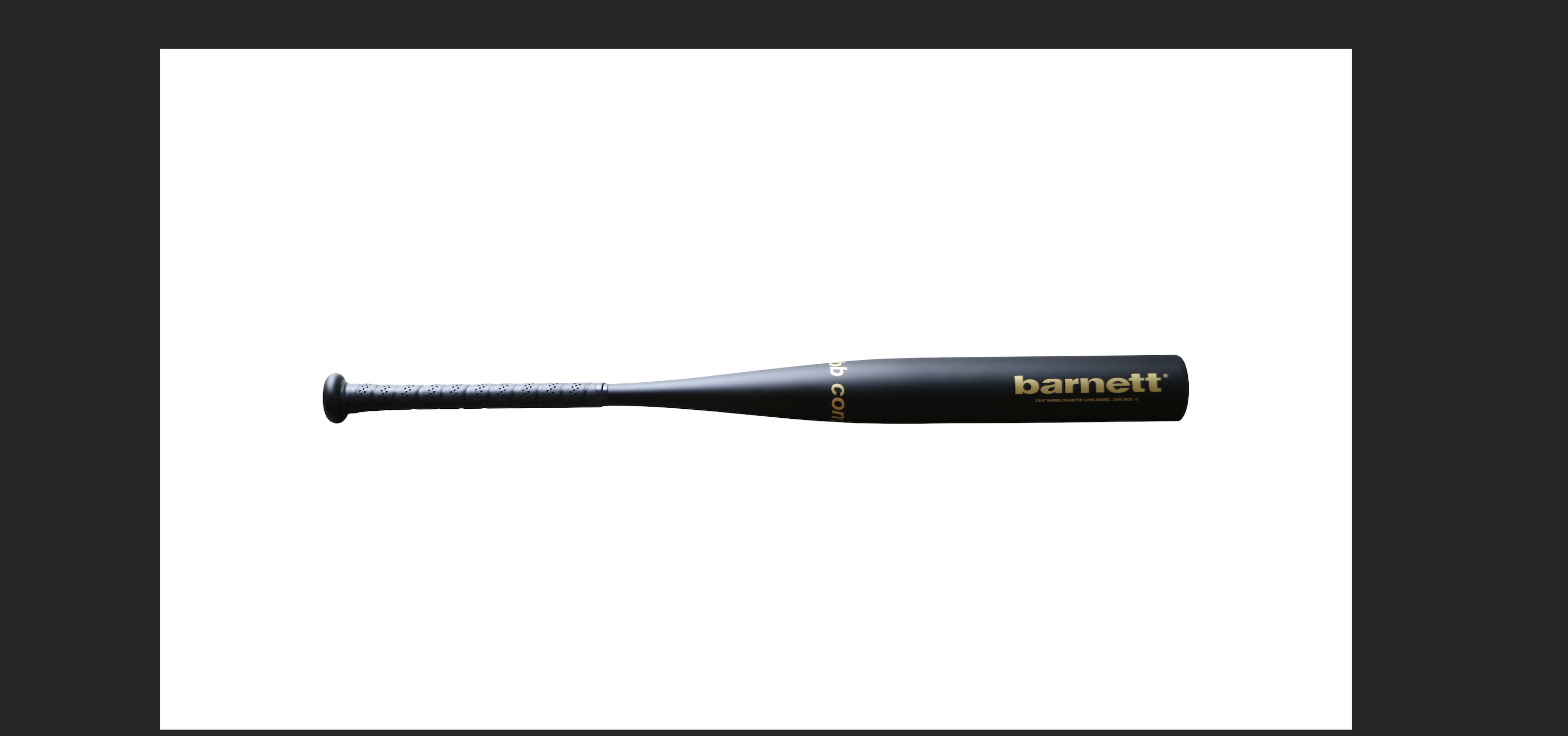 Batte De Baseball Professionnelle Barnett BB-7 - Bois D'érable - Longueur 86,4 Cm - Noir