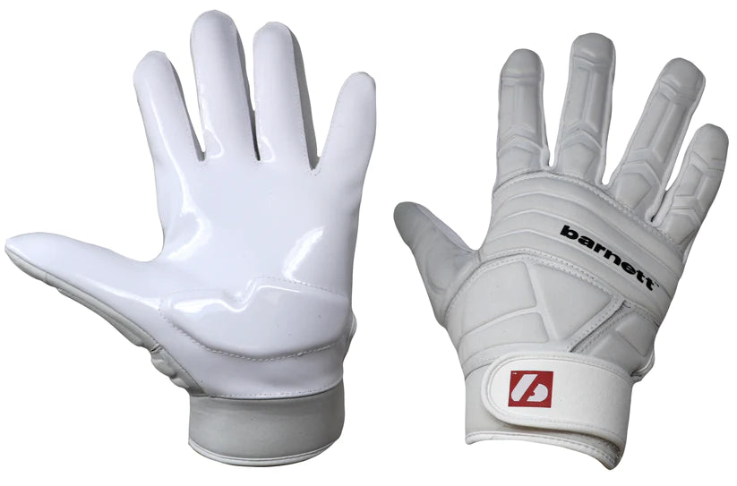 FLG-03 Pro Linemen American Football Handschuhe, OL,DL, Weiß – barnettsports