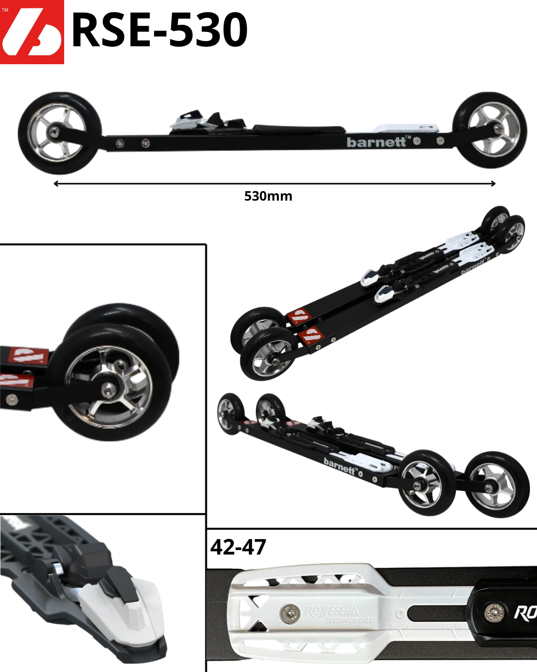 RSE-530 fixations NNN Ski roue