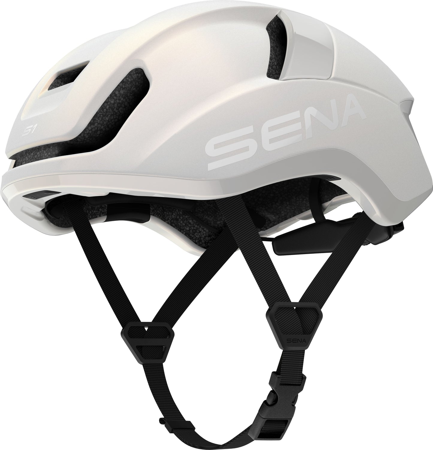S1 Sena Casque de Vélo connecté, Blanc