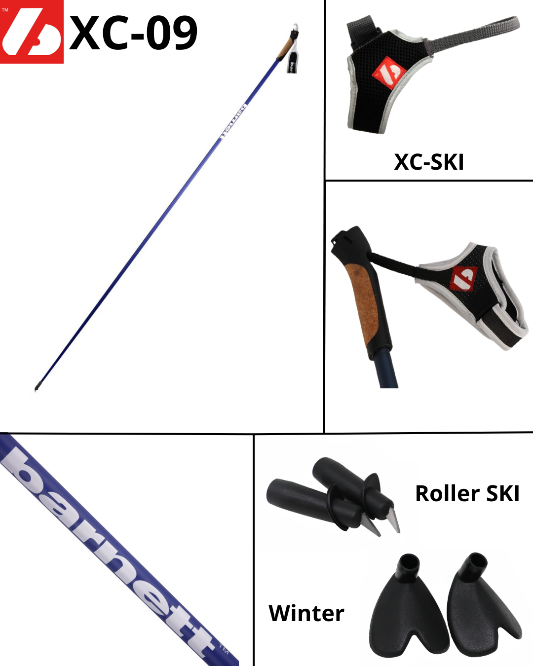 XC-09 Bâtons 100% carbone