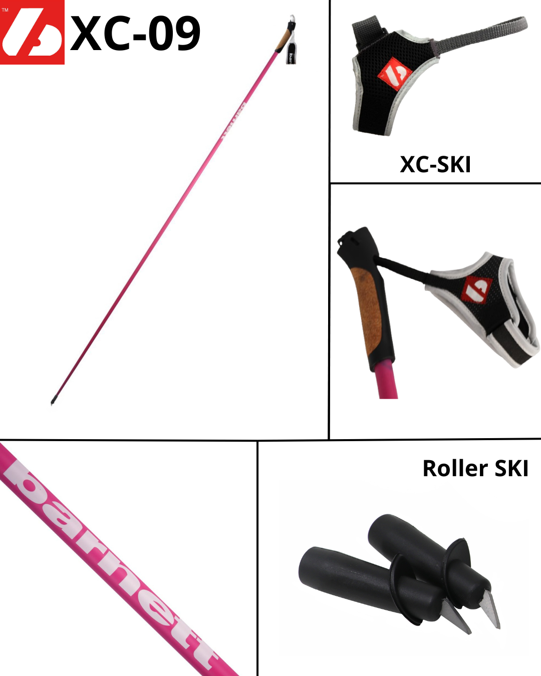 XC-09 Bâtons 100% carbone
