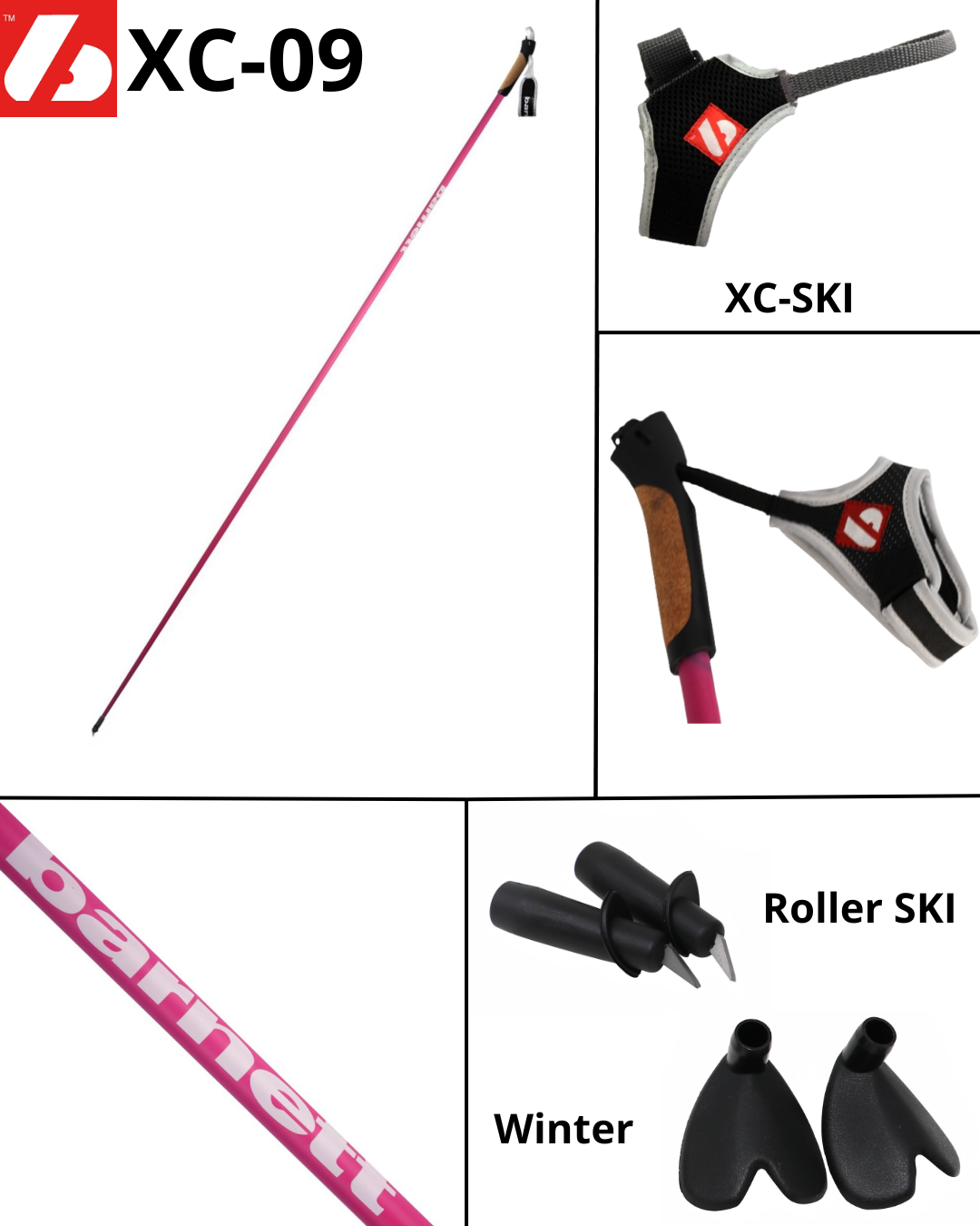 XC-09 Bâtons 100% carbone