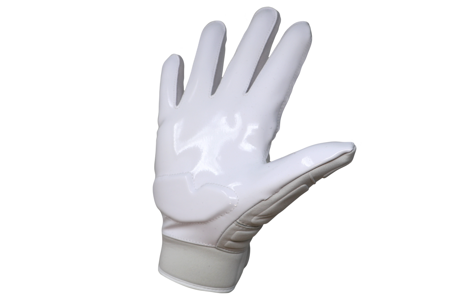 FKG-03 gants de football américain de linebacker pro, LB,RB,TE Blanc