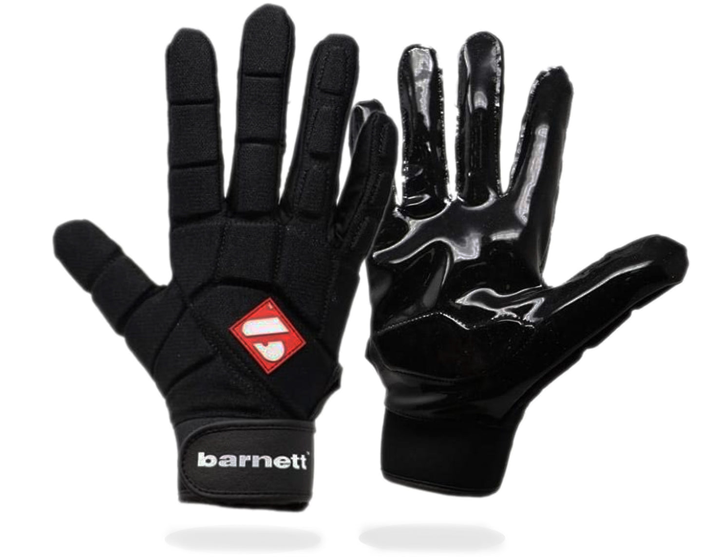 FKG-03 gants de football américain de linebacker pro, LB,RB,TE Noir