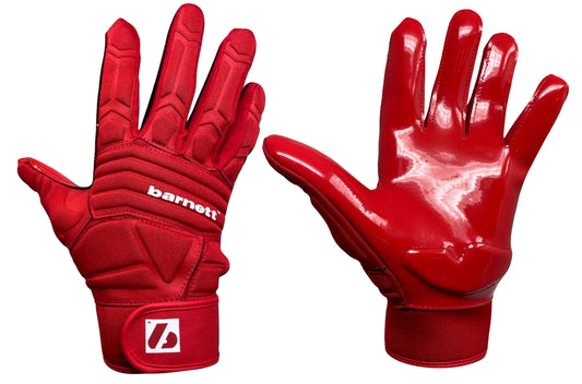 FLG-03 gants de football américain de linemen pro, OL,DL, Rouge
