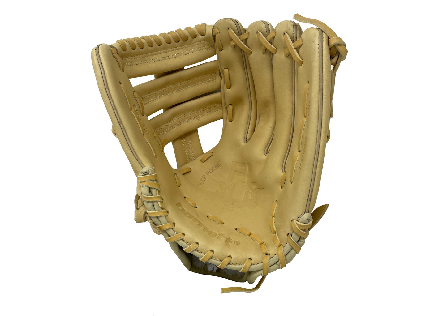 FL-130 Gant de baseball professionnel, cuir pleine fleur, champ extérieur, softball, 13'', beige