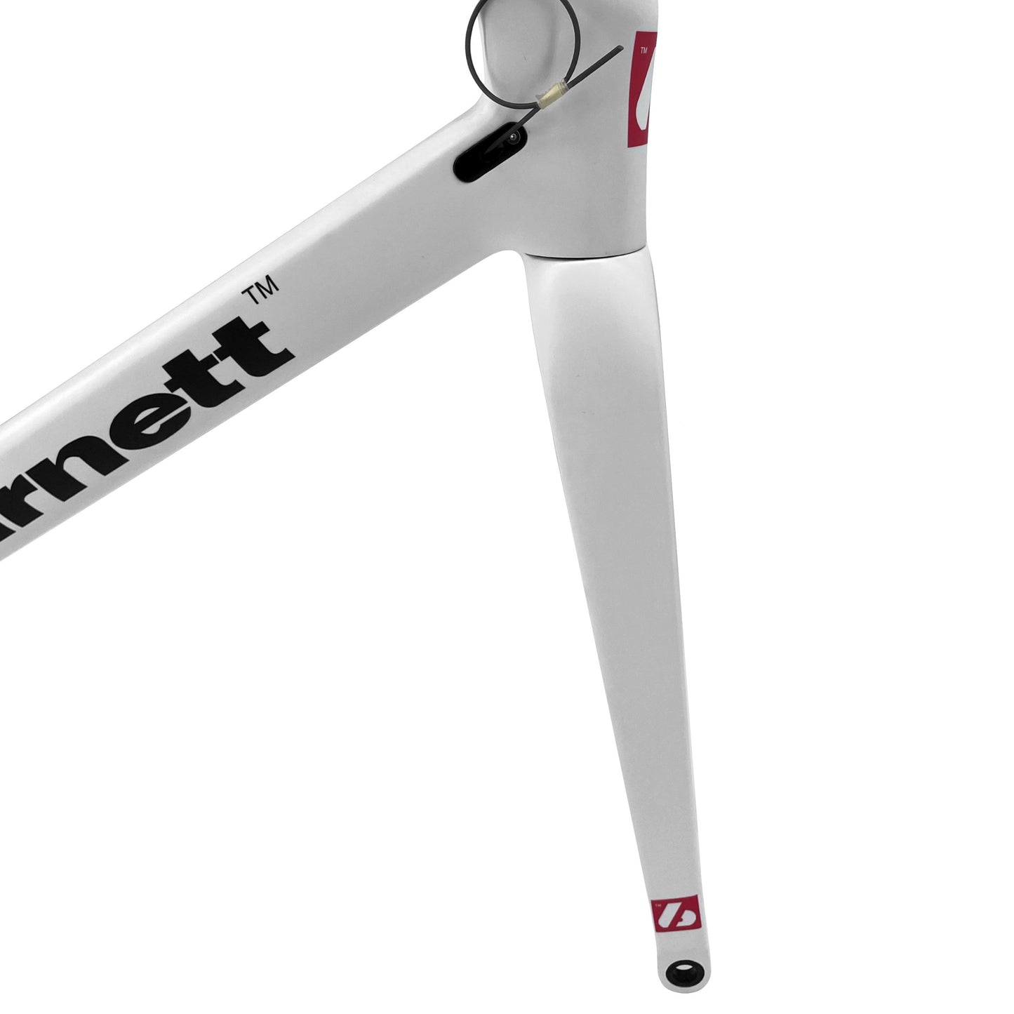 BDC-01 Cadre de vélo Disque en carbone, Noir, Blanc