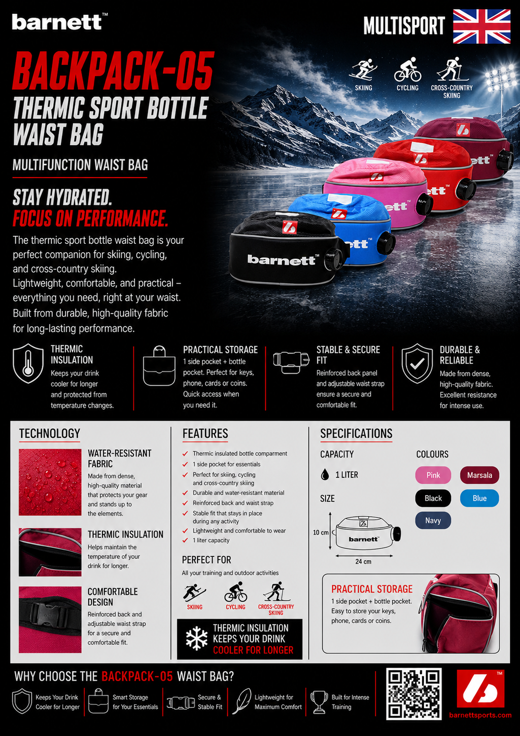 BACKPACK-05 Porte bidon thermique