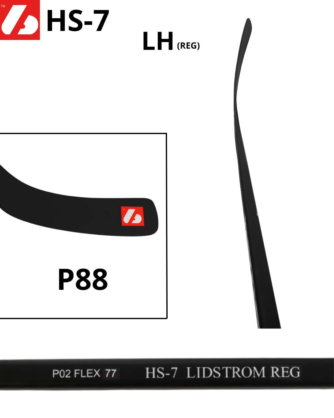 HS-7 Crosse de hockey en carbone