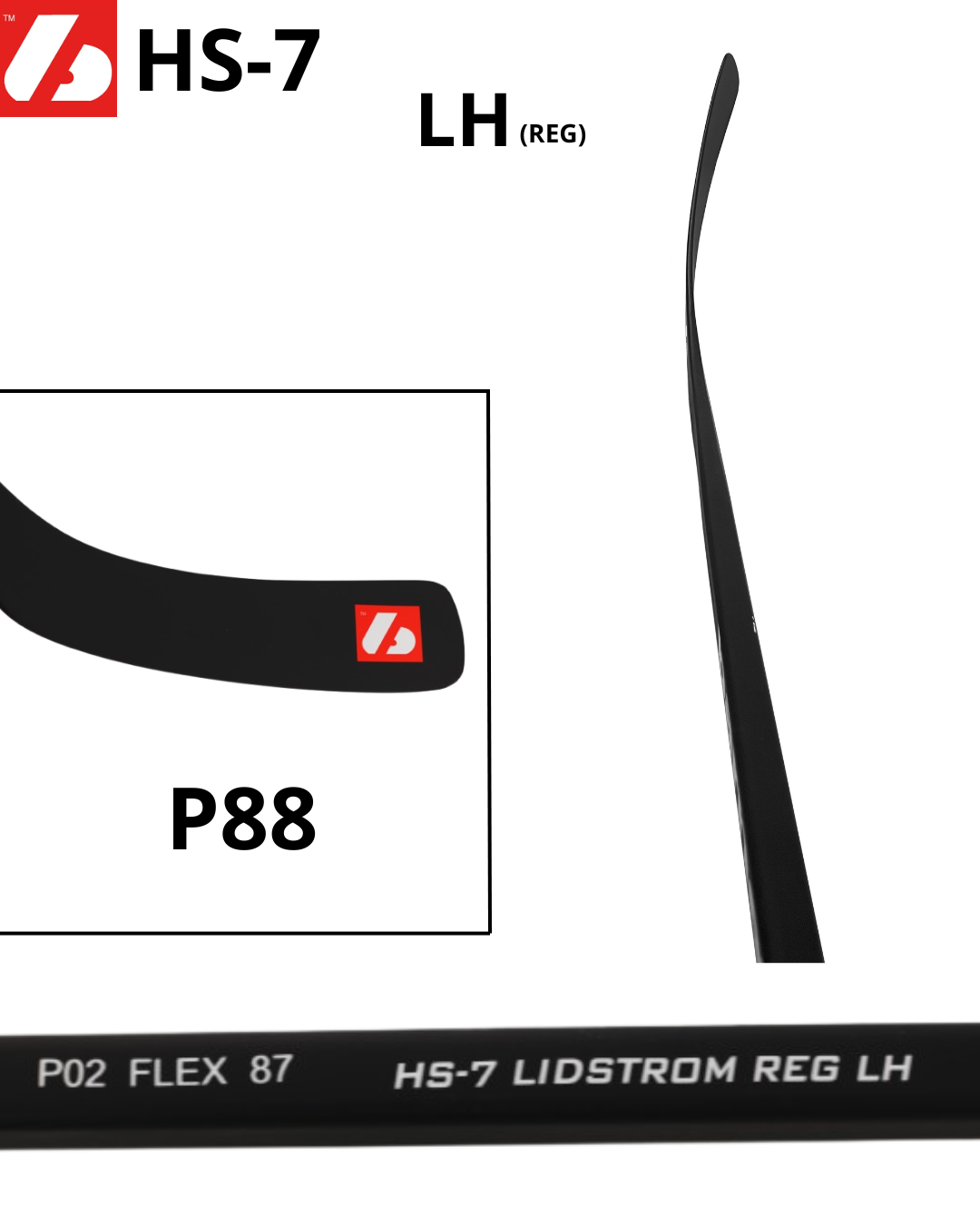 HS-7 Crosse de hockey en carbone