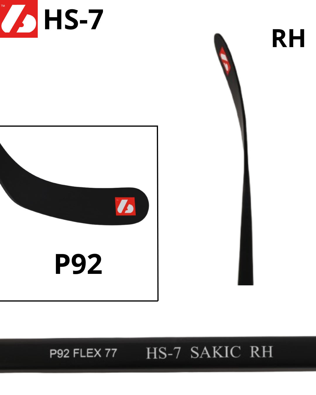 HS-7 Crosse de hockey en carbone