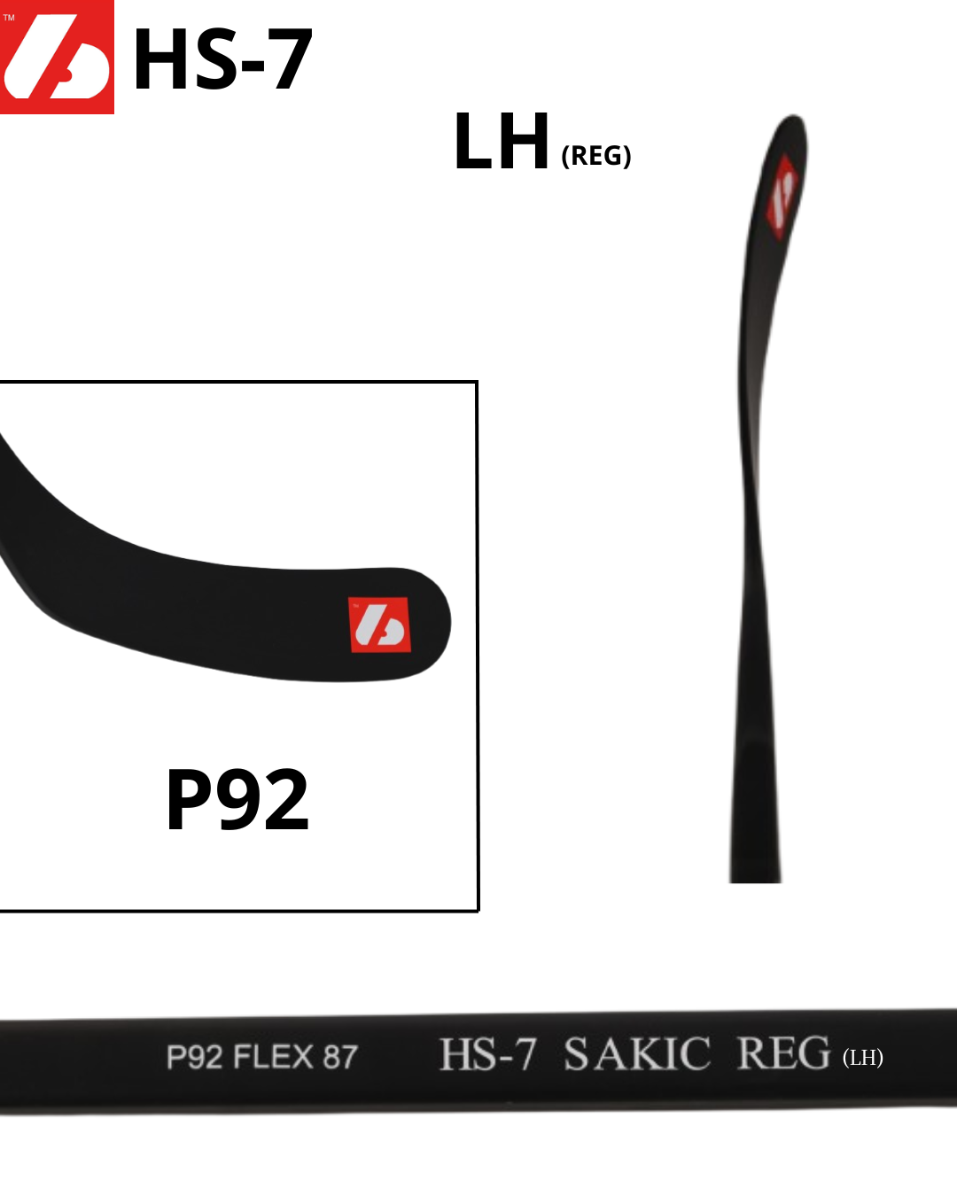 HS-7 Crosse de hockey en carbone
