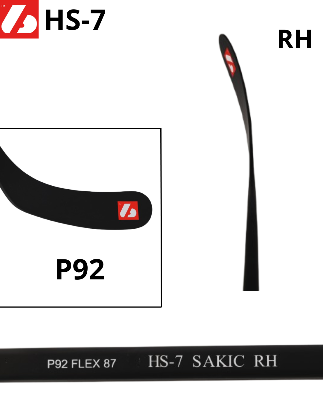 HS-7 Crosse de hockey en carbone