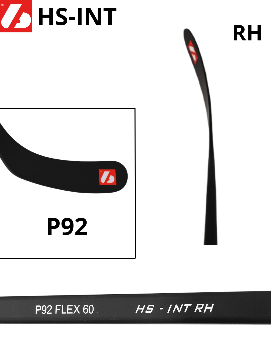 HS-INT crosse de hockey en carbone
