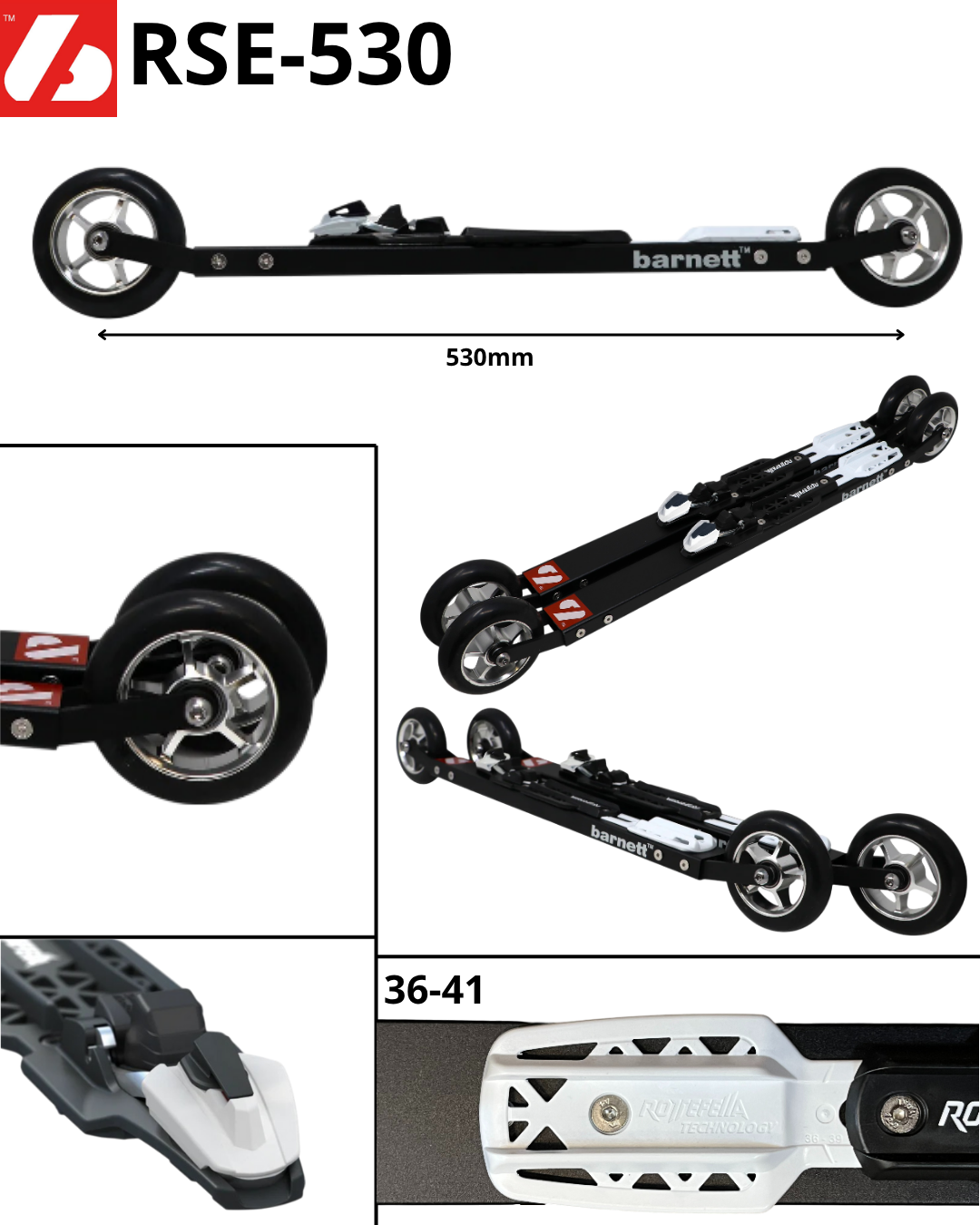 RSE-530 fixations NNN Ski roue