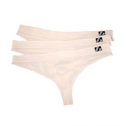 3PK Thong - Strings Beige (Lot de 3)