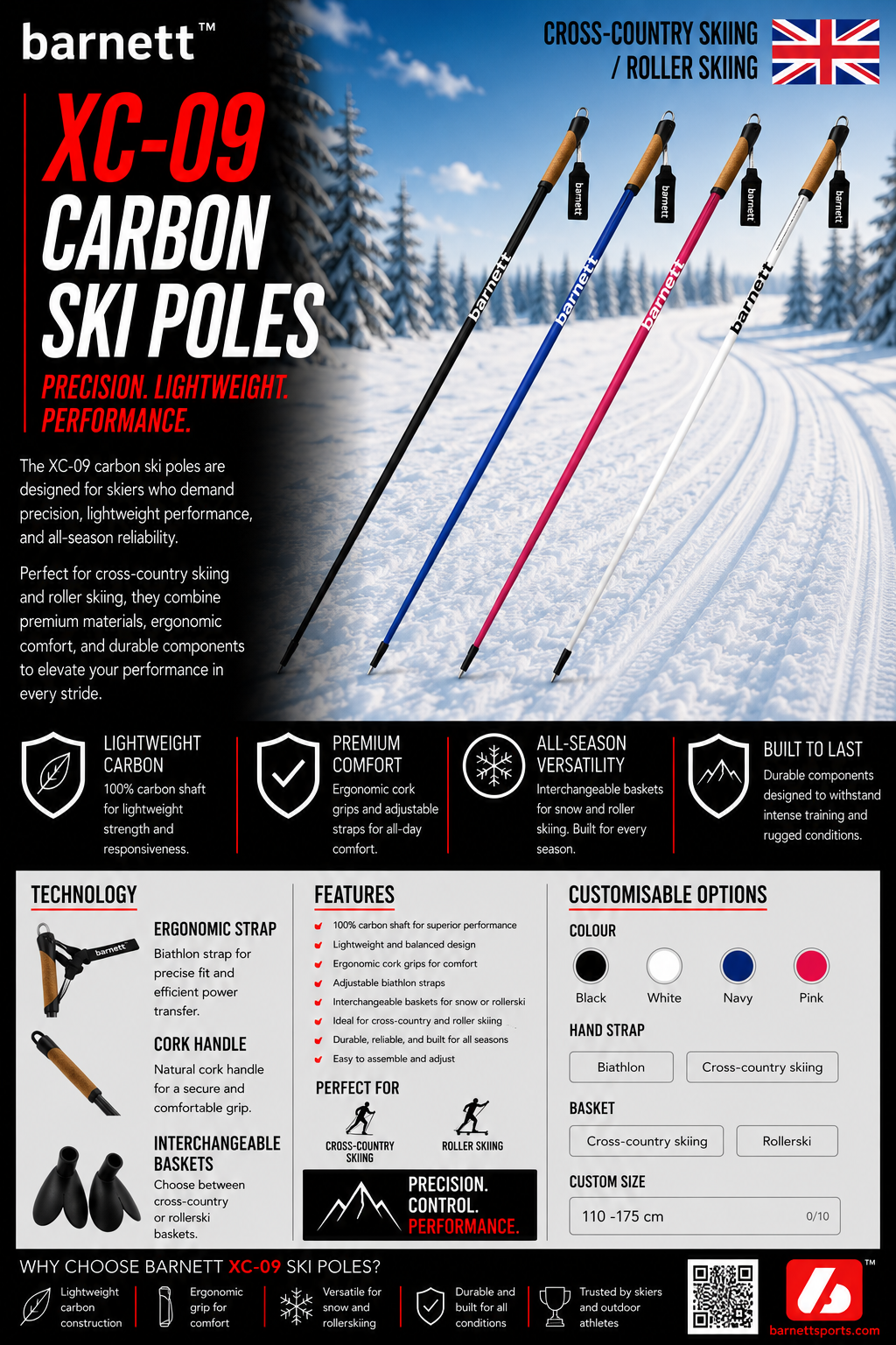 Palice XC-09 iz 100 % karbona