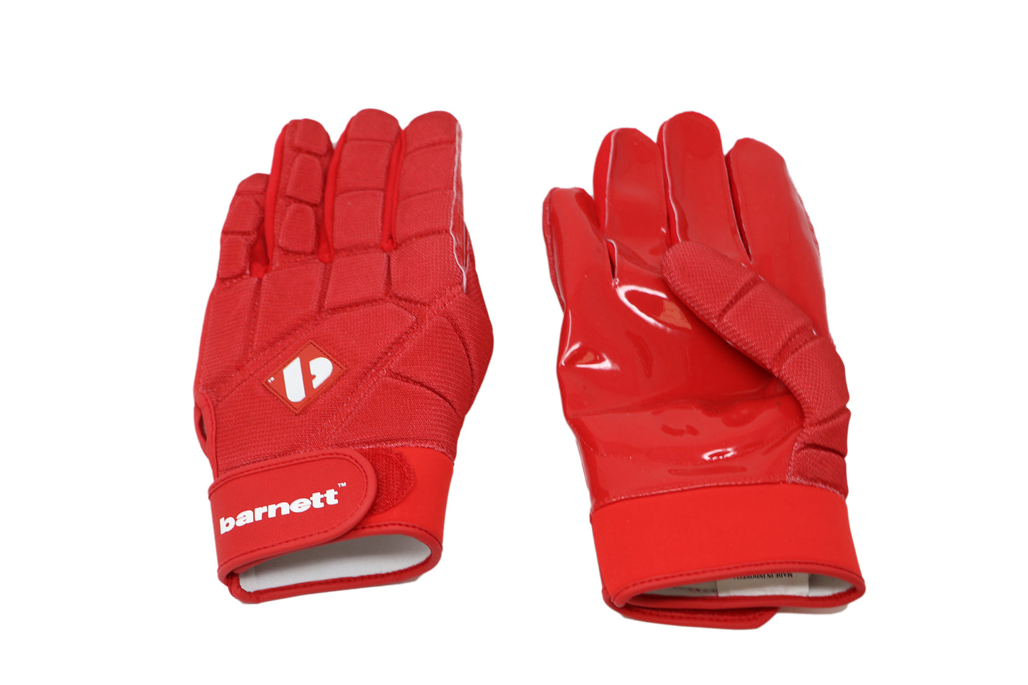 FKG-03 gants de football américain de linebacker pro, LB,RB,TE Rouge