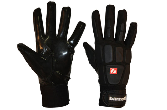 FKG-03 gants de football américain de linebacker pro, LB,RB,TE Noir