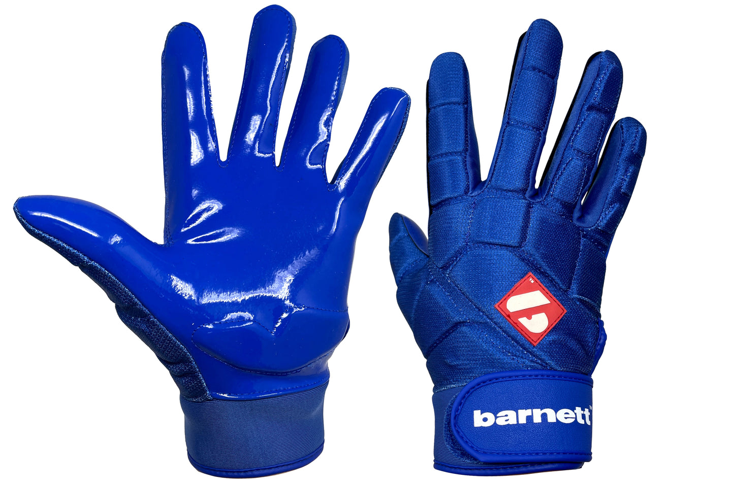 FKG-03 gants de football américain de linebacker pro, LB,RB,TE Bleu