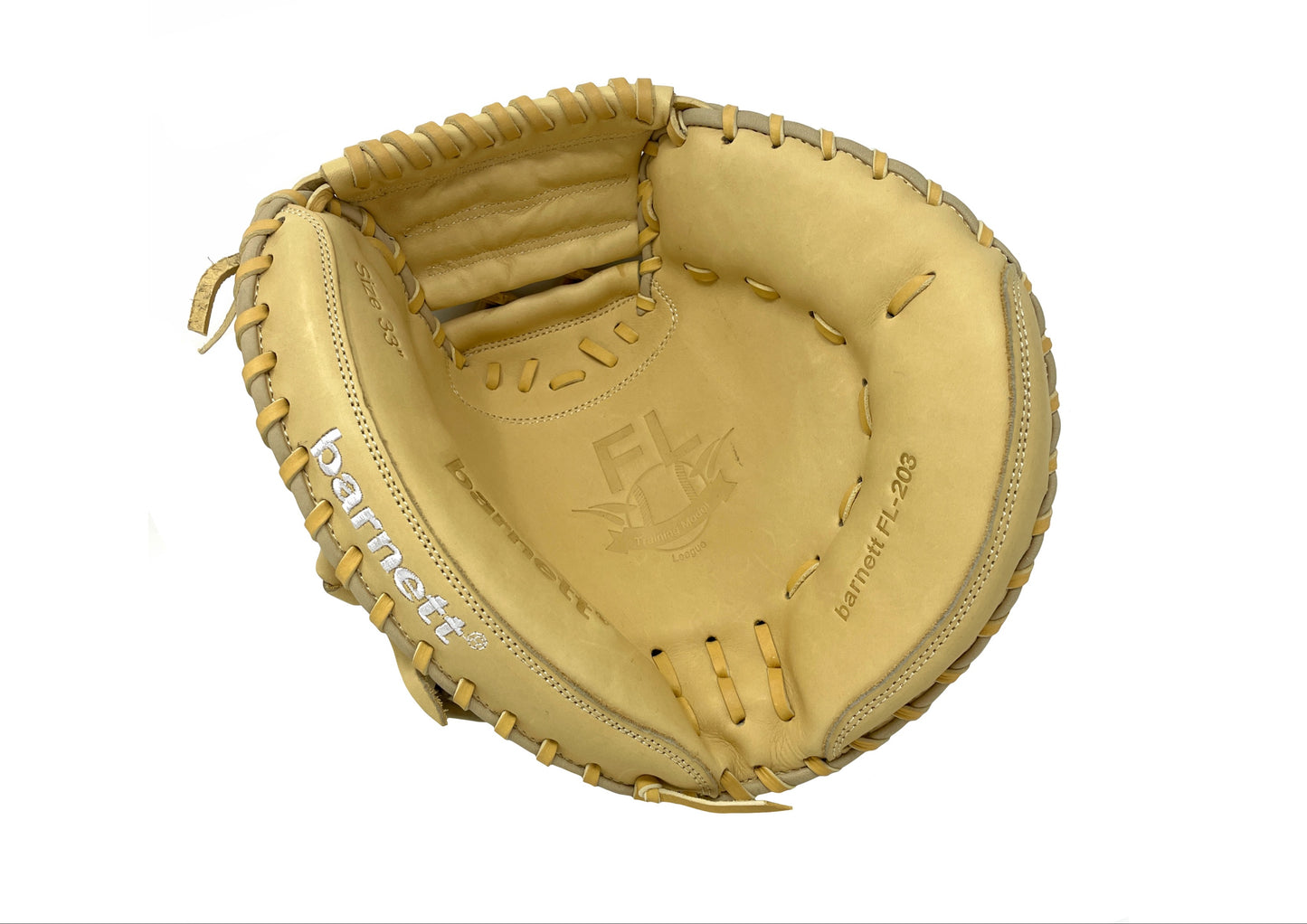 FL-203 gant de softball cuir haute qualité catcher, beige