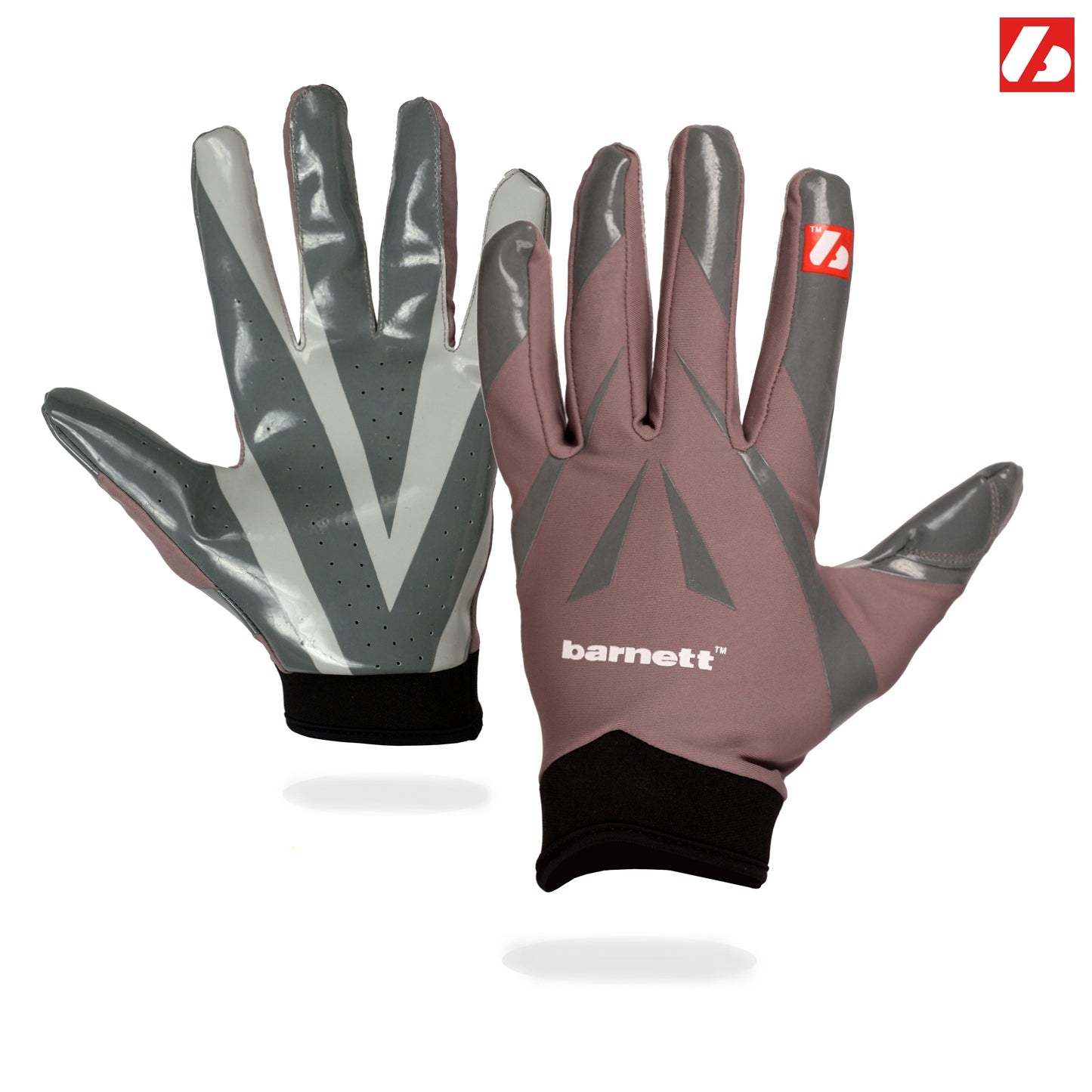 FRG-03 gants de football américain de pro receveur, RE,DB,RB Gris