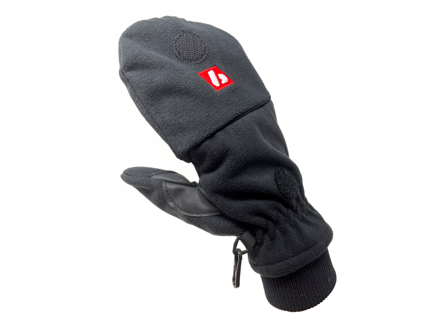 NBG-02 gants de ski moufle retractable, Noir