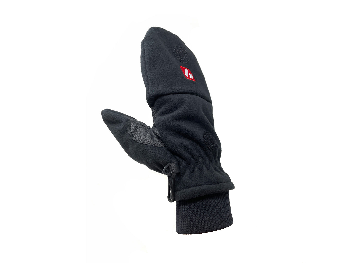 NBG-02 gants de ski moufle retractable, Noir