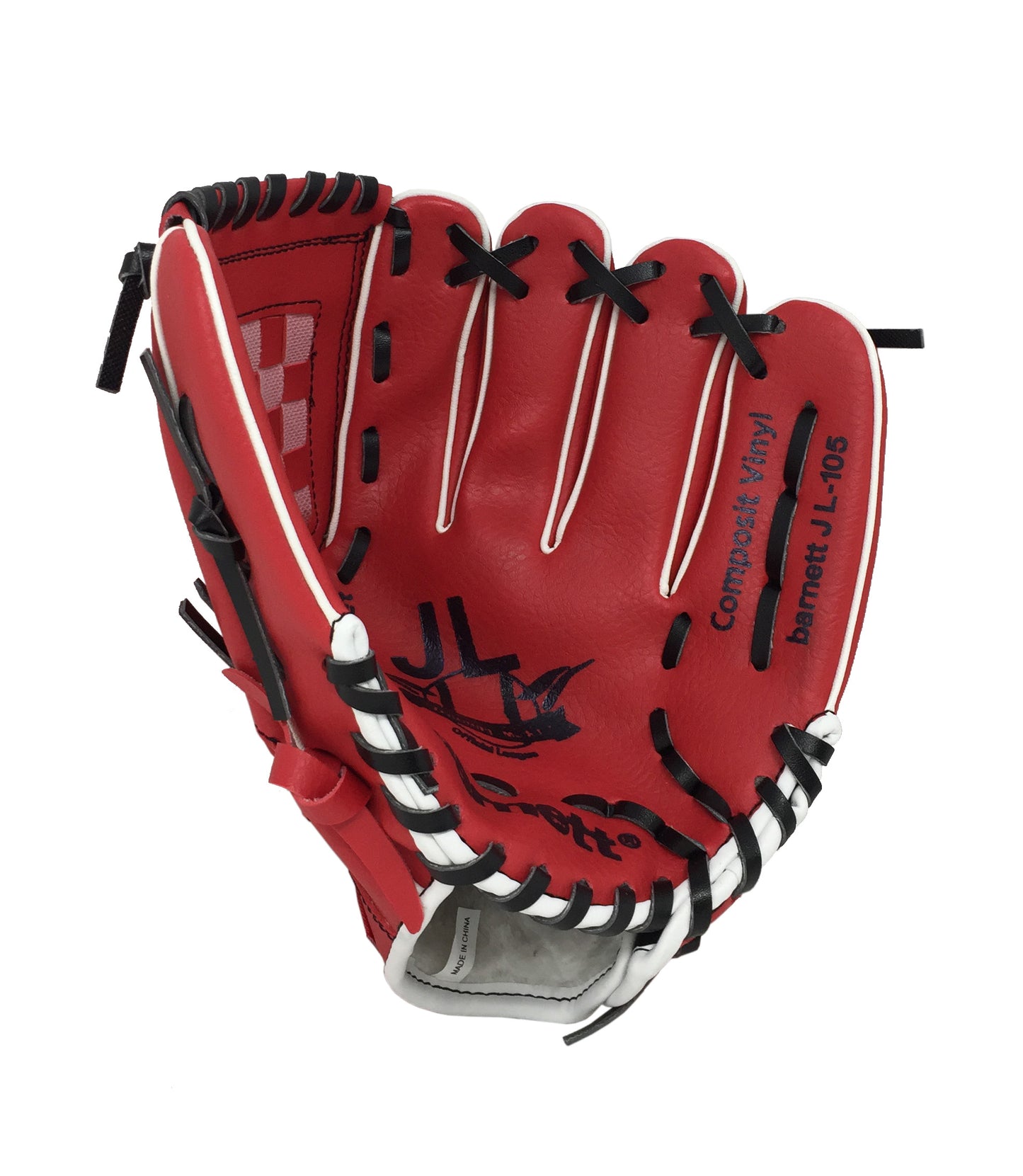 JL-105 - Gant de baseball, outfield, polyuréthane, taille 10,5" rouge