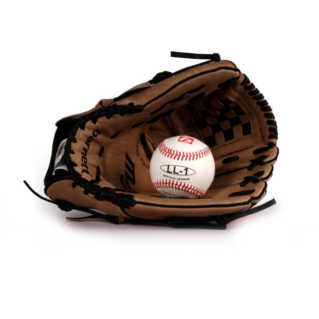 GBSL-2 Kit de baseball gant et balle senior cuir (SL 120, LL 1)