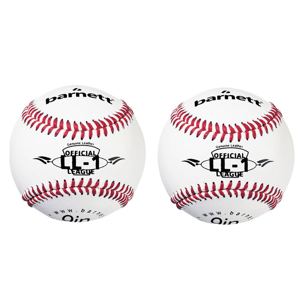 LL-1 balle de baseball match "Élite"', taille 9'', blanc, 2 pièces