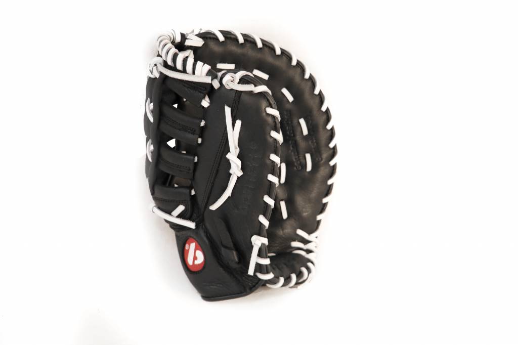 GL-301 gant de baseball cuir de 1er base pour adulte, Noir