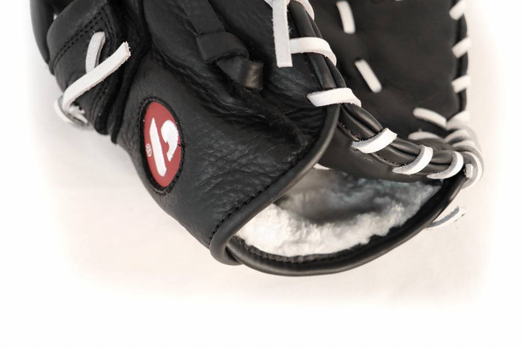 GL-301 gant de baseball cuir de 1er base pour adulte, Noir
